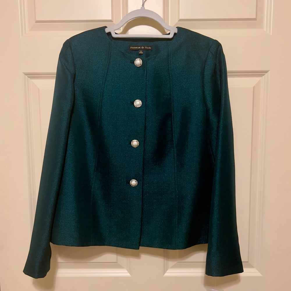 Preston & York Emerald Green Skirt Suit *BRAND NEW WITH TAGS*